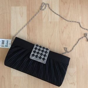 Cruise Club NWT Jewel Embellished Satin Clutch